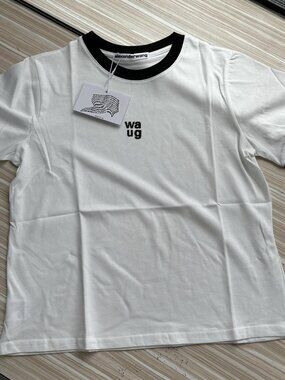 Alexander Wang White short-sleeved T-shirt